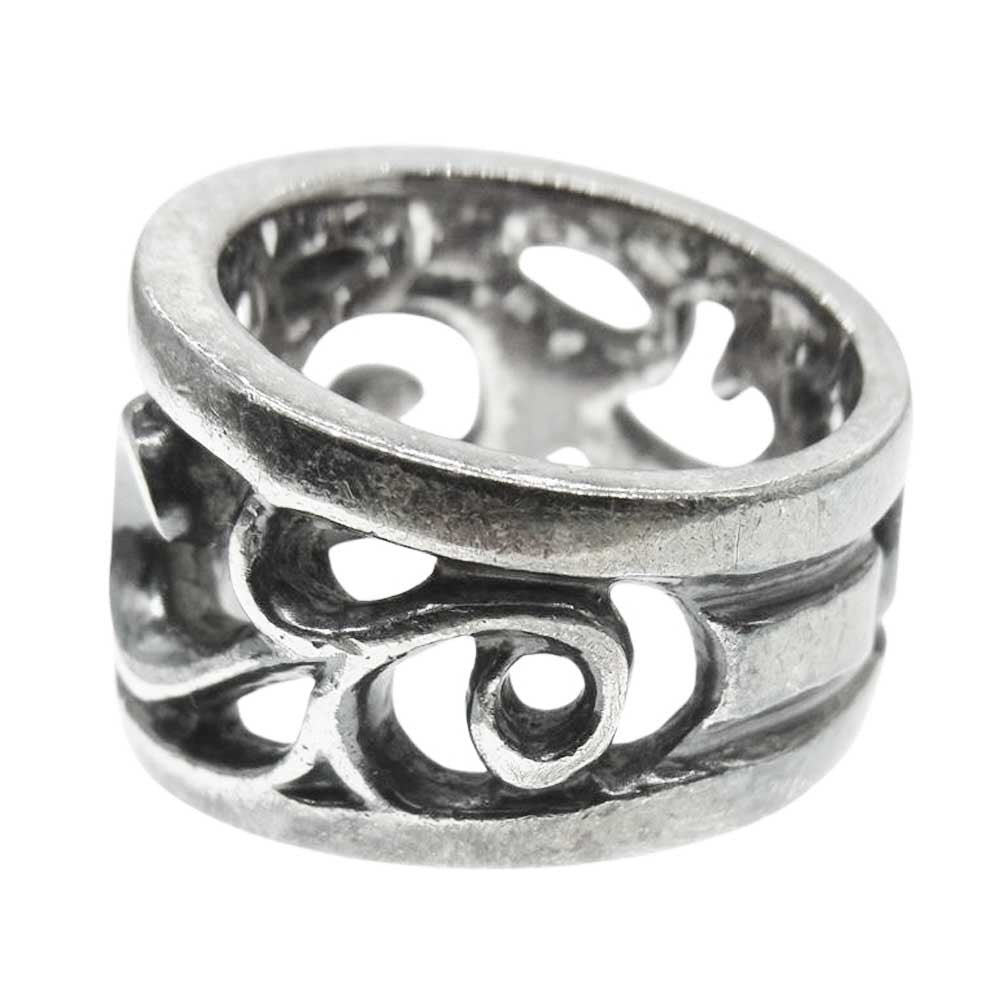 A&G エーアンドジー トライバル シルバー リング シルバー系 15号【中古】