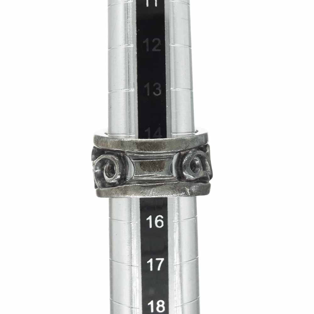 A&G エーアンドジー トライバル シルバー リング シルバー系 15号【中古】