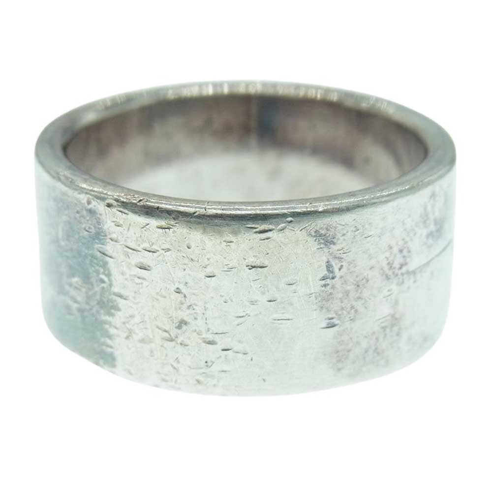 TARO WASHIMI ワシミタロウ 鷲見太郎 鷲見太郎 プレーンリング 10mm w/ アラベスク イーグル メタル サンダー スタンプ リング シルバー系 17号【中古】