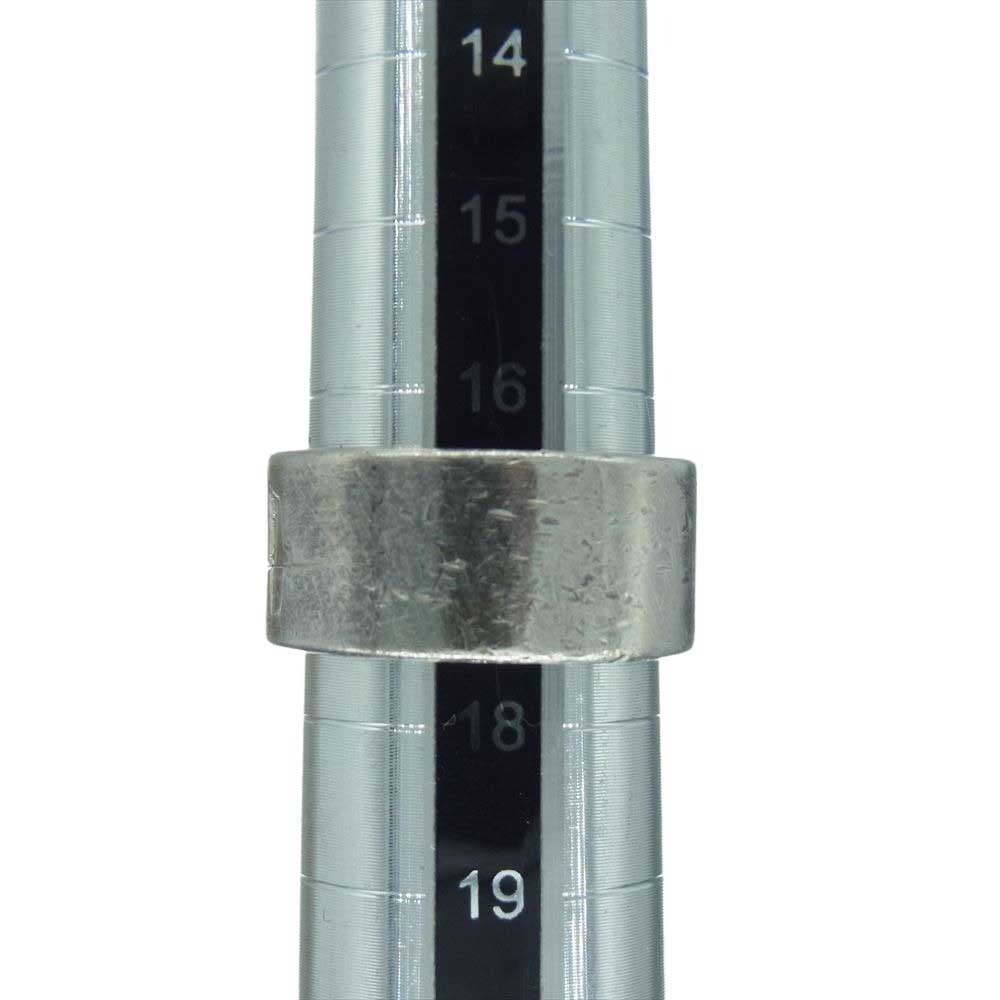 TARO WASHIMI ワシミタロウ 鷲見太郎 鷲見太郎 プレーンリング 10mm w/ アラベスク イーグル メタル サンダー スタンプ リング シルバー系 17号【中古】