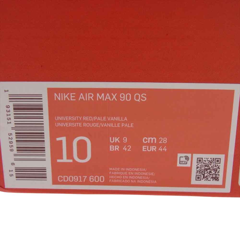 NIKE ナイキ CD0917-600 AIR MAX 90 VIOTECH UNIVERSITYRED エアマックス 90 バイオテック ユニバーシティレッド スニーカー マルチカラー系 28cm【美品】【中古】