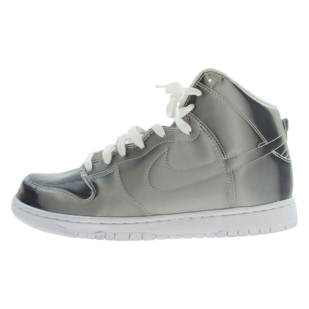 NIKE ナイキ DH4444-900 × CLOT クロット Dunk High Silver ダンク ハイ シルバー スニーカー シルバー系 28cm【中古】