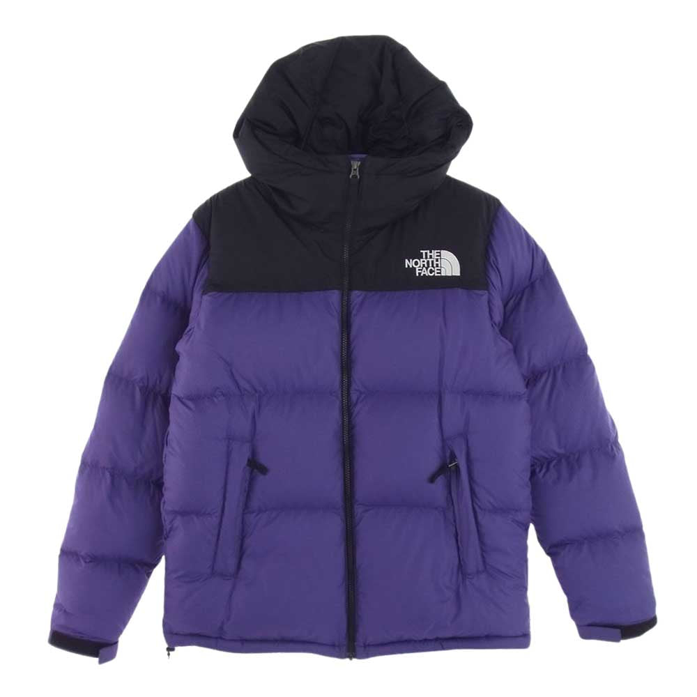 THE NORTH FACE ノースフェイス ND92041R Nuptse Hoodie ヌプシ フーディ ダウン ジャケット パープル系 XL【中古】