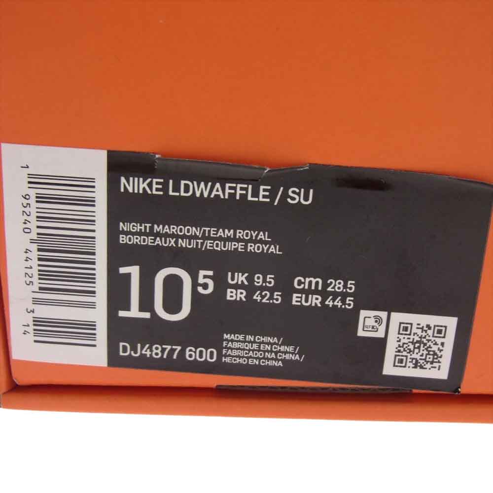 NIKE ナイキ DJ4877-600 × UNDERCOVER アンダーカバー × sacai サカイ LD Waffle Night Maroon LD ワッフル ナイト マルーン スニーカー パープル系 ブルー系 ブラック系 28.5cm【中古】