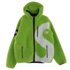Supreme シュプリーム 20AW NT62004I × THE NORTH FACE ノースフェイス Logo Hooded Fleece Jacket ロゴ フーディ フリース ジャケット グリーン系 M【中古】