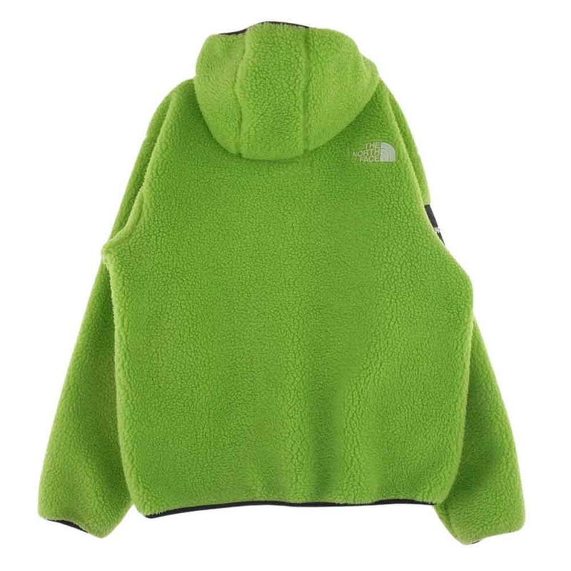 Supreme シュプリーム 20AW NT62004I × THE NORTH FACE ノースフェイス Logo Hooded Fleece Jacket ロゴ フーディ フリース ジャケット グリーン系 M【中古】