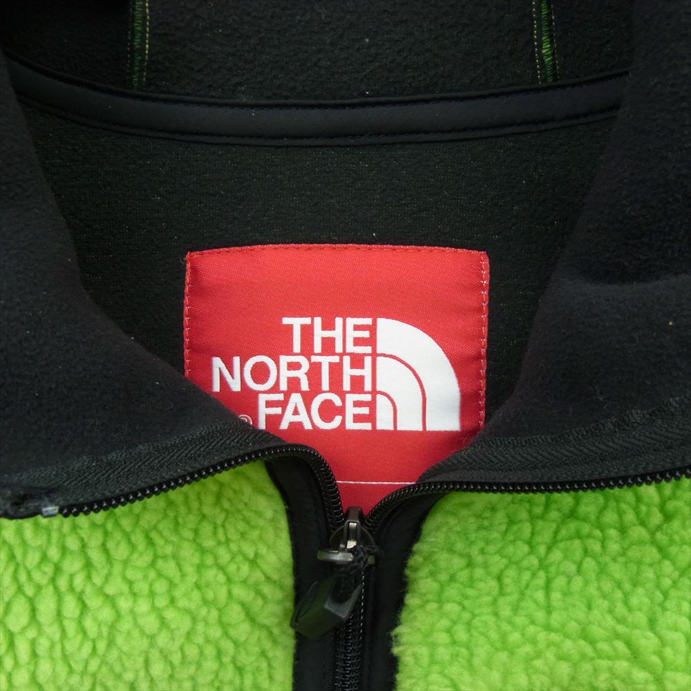 Supreme シュプリーム 20AW NT62004I × THE NORTH FACE ノースフェイス Logo Hooded Fleece Jacket ロゴ フーディ フリース ジャケット グリーン系 M【中古】