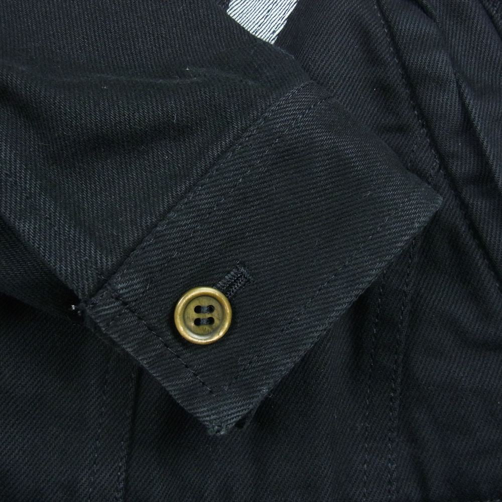 COMME des GARCONS HOMME PLUS コムデギャルソンオムプリュス 09SS PC-J214 EVER GREEN エバーグリーン カーブ切替 製品染め ジップ ブルゾン ジャケット ブラック系 M【中古】