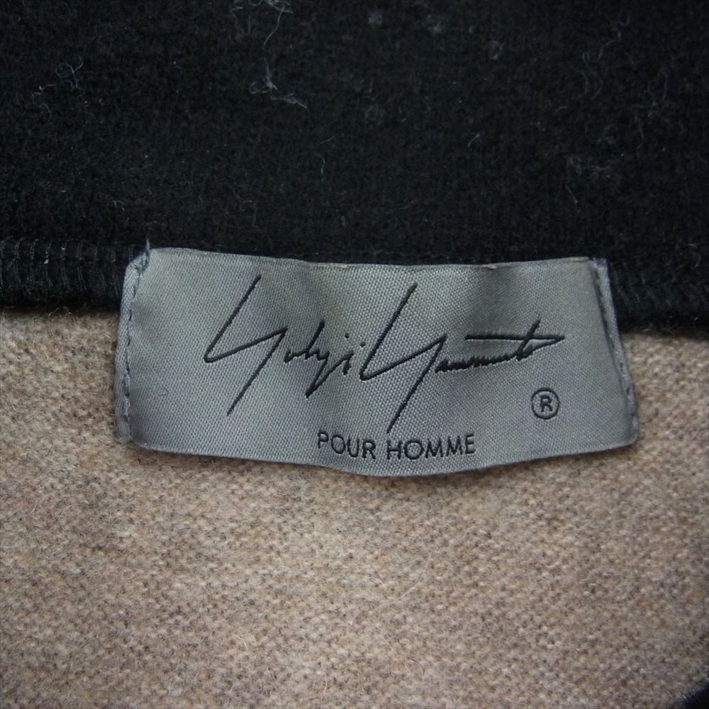 Yohji Yamamoto POUR HOMME ヨウジヤマモトプールオム 22AW HE-T38-178 タートルネック インクジェット グラフィック セーター ブラック系 3【中古】