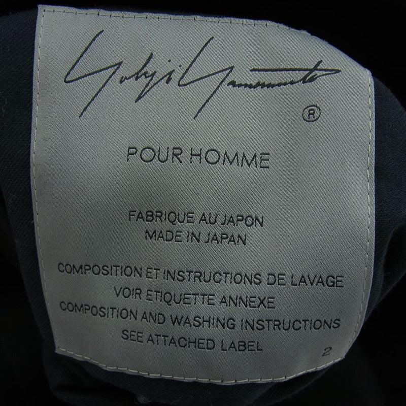 Yohji Yamamoto POUR HOMME ヨウジヤマモトプールオム 21AW HX-J52-131 GARBARDINE LINING ROKUMEIKAN PRINT JACKET 鹿鳴館 復刻 ジャケット ブラック系 2【中古】