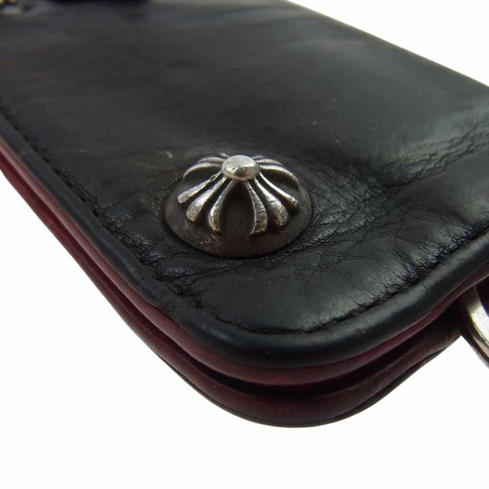 CHROME HEARTS クロムハーツ（原本無） KEY CASE クロスボール ボタン キーケース ブラック系【中古】