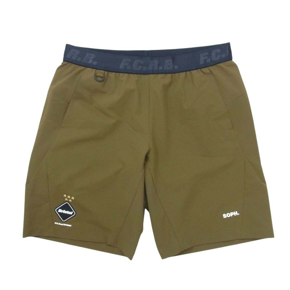 F.C.R.B. エフシーアールビー FCRB-200051 STRETCH LIGHT WEIGHT SHORTS ストレッチ ショート パンツ カーキ系 XL【美品】【中古】
