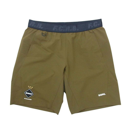 F.C.R.B. エフシーアールビー FCRB-200051 STRETCH LIGHT WEIGHT SHORTS ストレッチ ショート パンツ カーキ系 XL【美品】【中古】