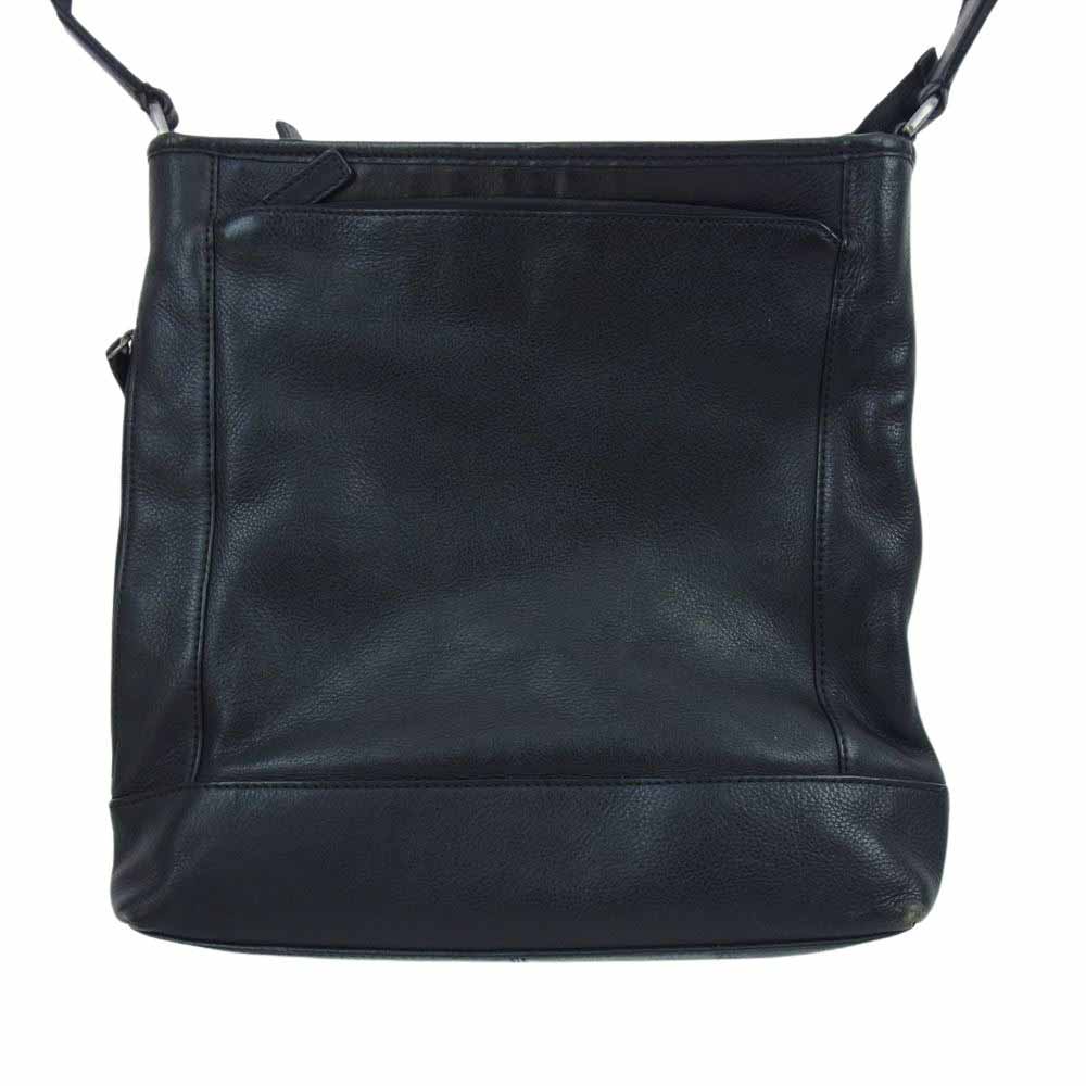 COACH コーチ レザー ショルダー バッグ ブラック系【中古】