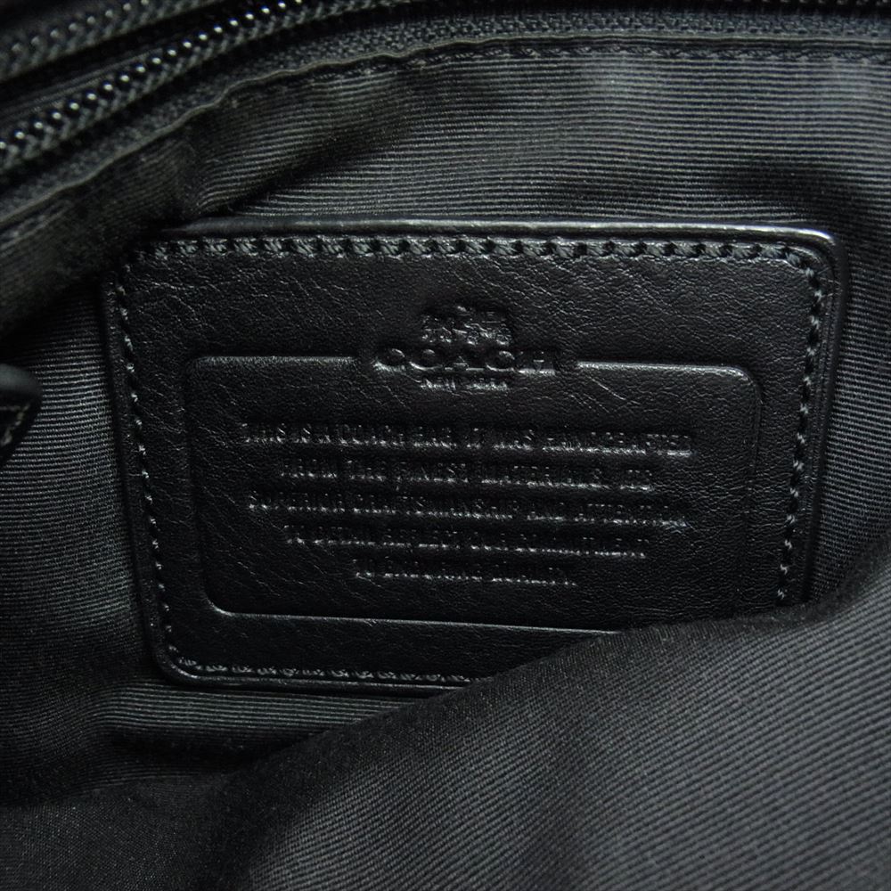 COACH コーチ レザー ショルダー バッグ ブラック系【中古】