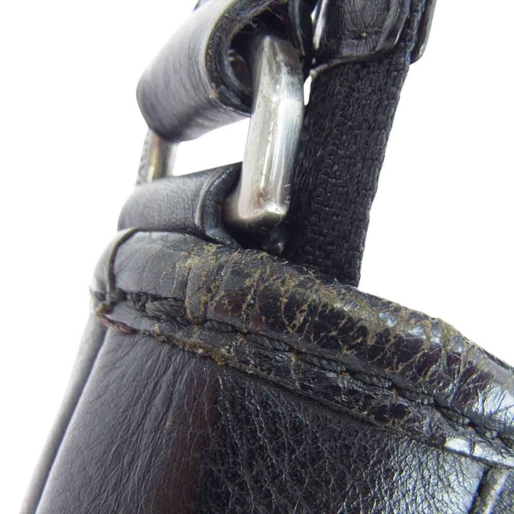 COACH コーチ レザー ショルダー バッグ ブラック系【中古】