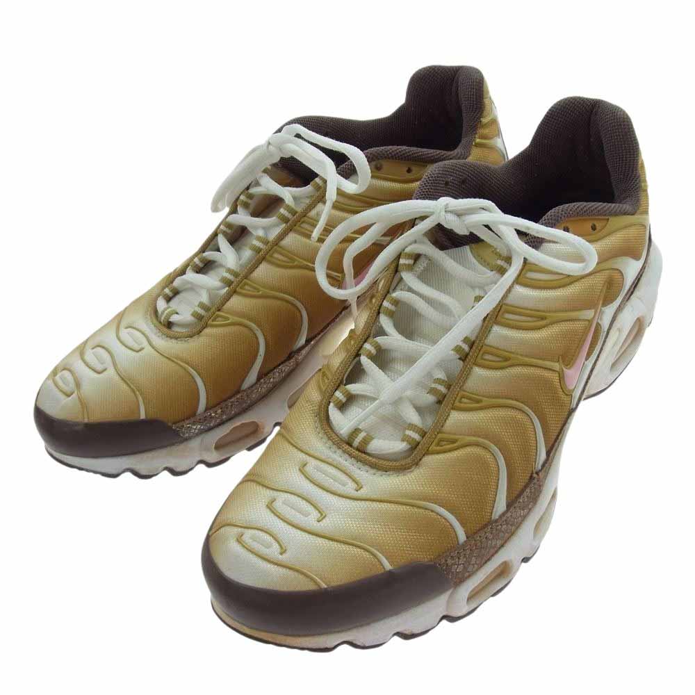 NIKE ナイキ 312292ー761 【観賞用】 AIR MAX PLUS エアマックス プラス Tuned Universe ローカット スニーカー イエロー系 28.5cm【中古】