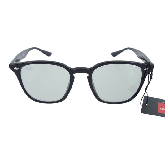Ray-Ban レイバン RB4258-F アジアンフィット ウェリントン型 サングラス アイウェア 眼鏡 ブラック系 52□20【美品】【中古】