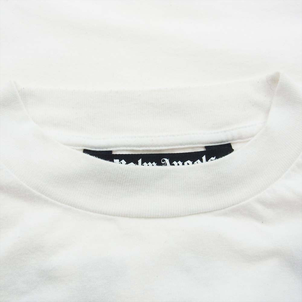 PALM ANGELS パームエンジェルス 22SS PMAA002S22JER004 Palm Angels Sunset Palms Tee プリント クルーネック 半袖 Tシャツ ホワイト系 L【中古】