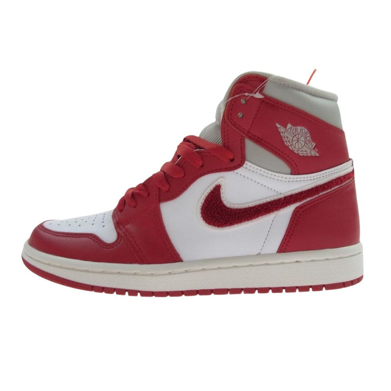 NIKE AIR JORDAN ナイキ ジョーダン DJ4891-061 WMNS AJ1 High OG Newstalgia ウィメンズ エアジョーダン1 ハイ スニーカー レッド系 ホワイト系 24cm【極上美品】【中古】