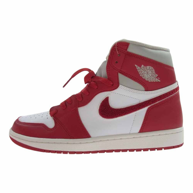 NIKE AIR JORDAN ナイキ ジョーダン DJ4891-061 WMNS AJ1 High OG Newstalgia ウィメンズ エアジョーダン1 ハイ スニーカー レッド系 ホワイト系 29cm【極上美品】【中古】