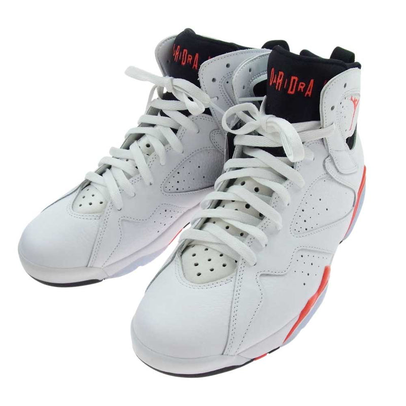 NIKE AIR JORDAN ナイキ ジョーダン CU9307-160  AJ7 Retro White Infrared エアジョーダン7 レトロ スニーカー ホワイト系 28.5cm【極上美品】【中古】