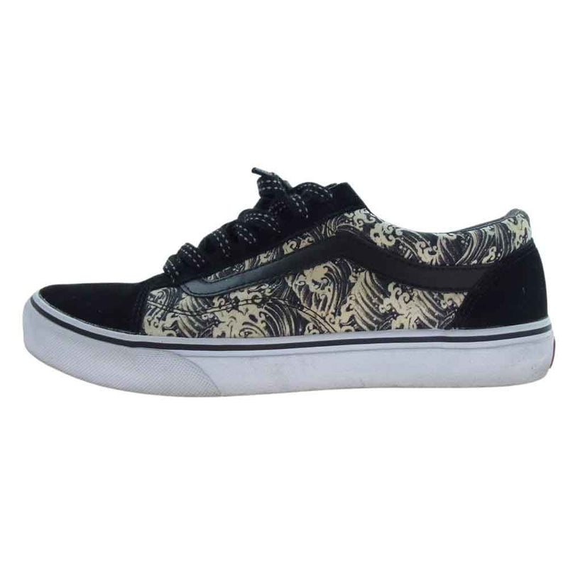 VANS バンズ V36CF-MONALISA Old Skool Japan Limited オールドスクール モナリザ 波 総柄 スニーカー ブラック系 26.5cm【中古】