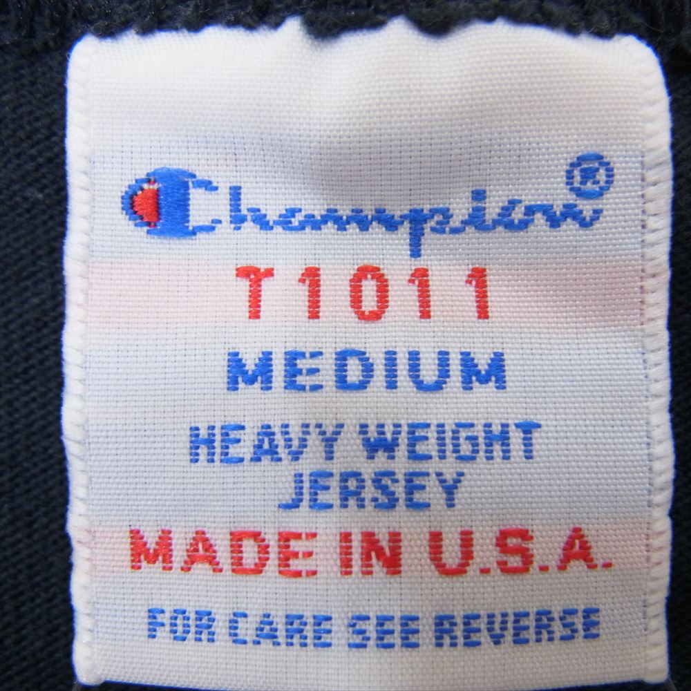 Champion チャンピオン STANDARD CALIFORNIA USA製 T1011 半袖 Ｔシャツ カットソー ネイビー系 M【中古】