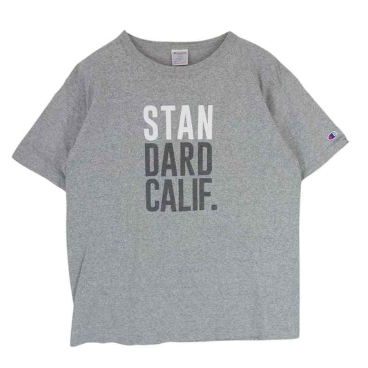 Champion チャンピオン STANDARD CALIFORNIA USA製 T1011 半袖 Ｔシャツ カットソー グレー系 L【中古】