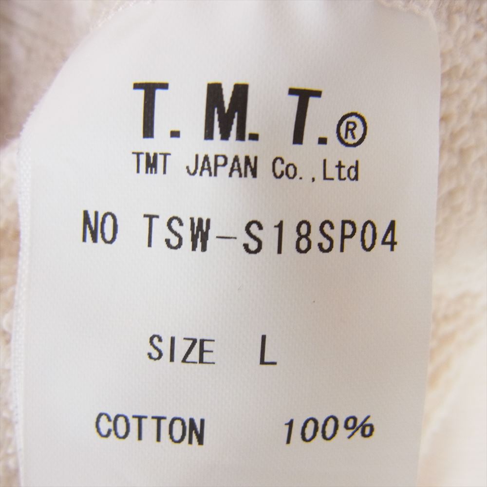 TMT ティーエムティー MALIBU ロゴ プルオーバー パーカー オフホワイト系 L【中古】