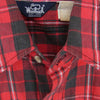 WOOLRICH ウールリッチ UWY-6 アメリカ製 アシックス期 タータンチェック 長袖 ネル チェック シャツ レッド系 L【中古】