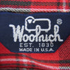 WOOLRICH ウールリッチ UWY-6 アメリカ製 アシックス期 タータンチェック 長袖 ネル チェック シャツ レッド系 L【中古】