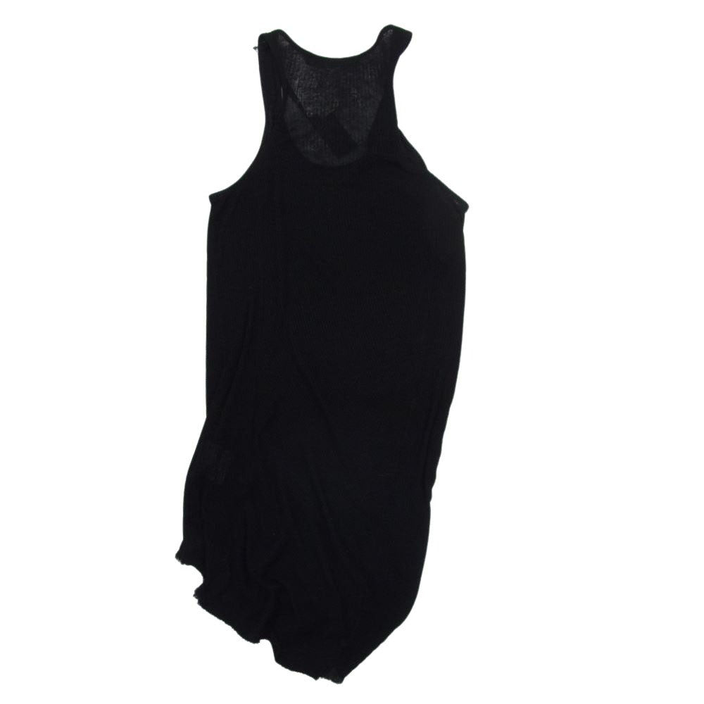 JULIUS ユリウス 13SS ダメージ アシンメトリー タンクトップ ノースリーブ カットソー ブラック系 1【中古】