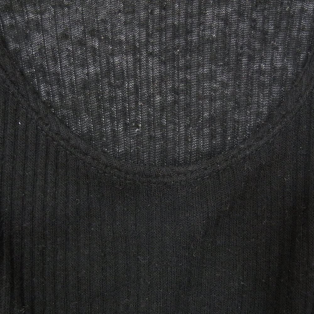JULIUS ユリウス 13SS ダメージ アシンメトリー タンクトップ ノースリーブ カットソー ブラック系 1【中古】