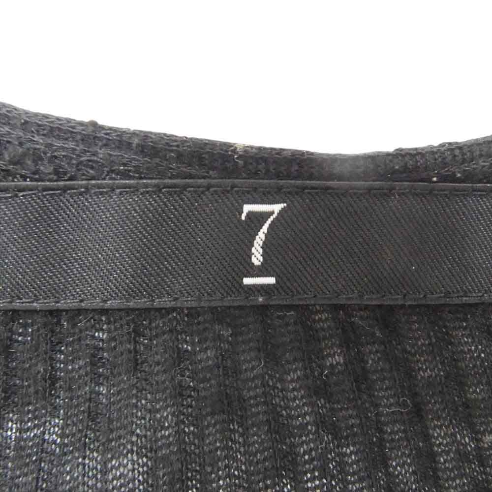 JULIUS ユリウス 13SS ダメージ アシンメトリー タンクトップ ノースリーブ カットソー ブラック系 1【中古】