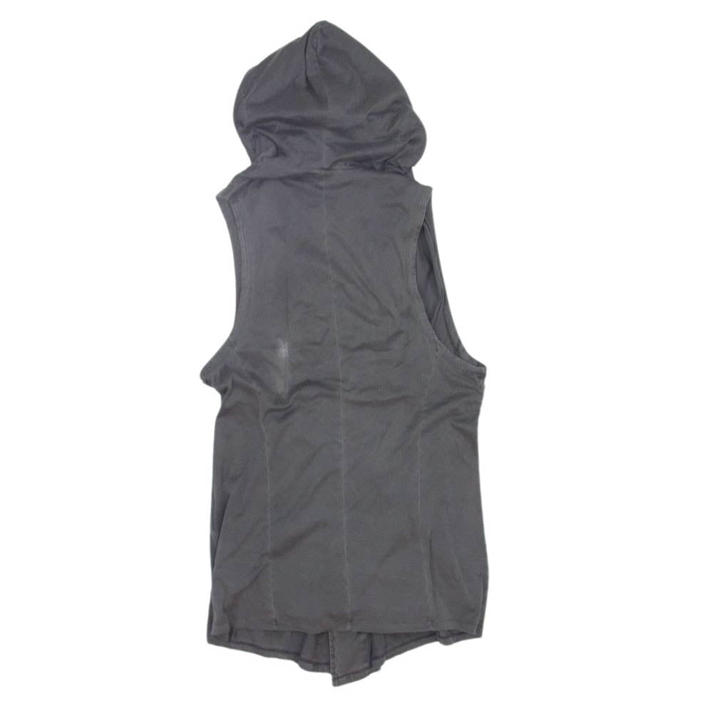 JULIUS ユリウス 13SS ノースリーブ フーデット ジャケット ベスト ジレ グレー系 2【中古】