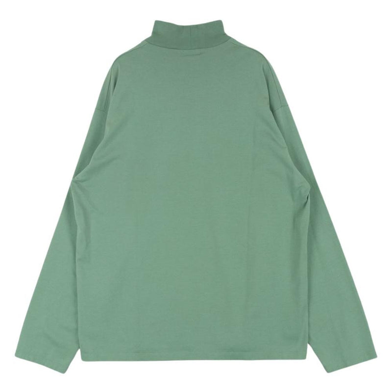 LAD MUSICIAN ラッドミュージシャン 2220-706 HIGH NECK BIG T ハイネック ビッグ 長袖 Tシャツ カットソー ライトグリーン系 DARK MINT 42【美品】【中古】