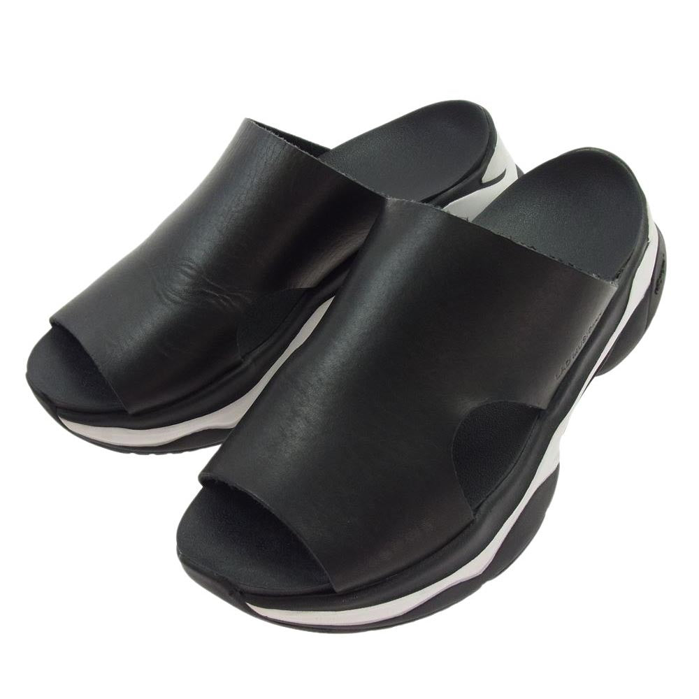 LAD MUSICIAN ラッドミュージシャン 2319-901 vibram ビブラム ソール レザー スライド サンダル ブラック系 42【中古】