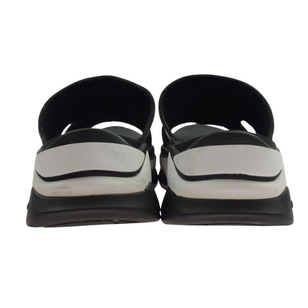 LAD MUSICIAN ラッドミュージシャン 2319-901 vibram ビブラム ソール レザー スライド サンダル ブラック系 42【中古】