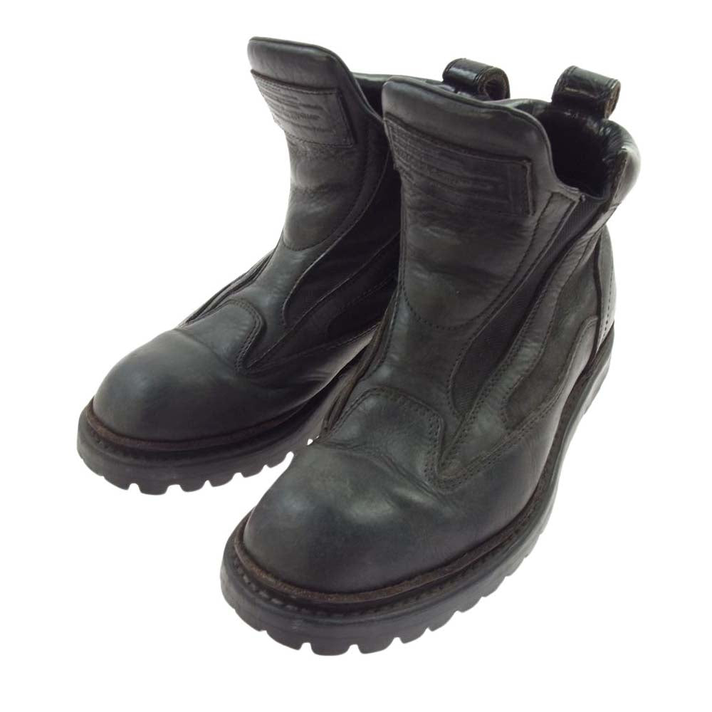 JULIUS ユリウス 12SS 377FWM2 vibram ビブラム ソール レザー サイドゴア タンク ブーツ ブラック系 1【中古】