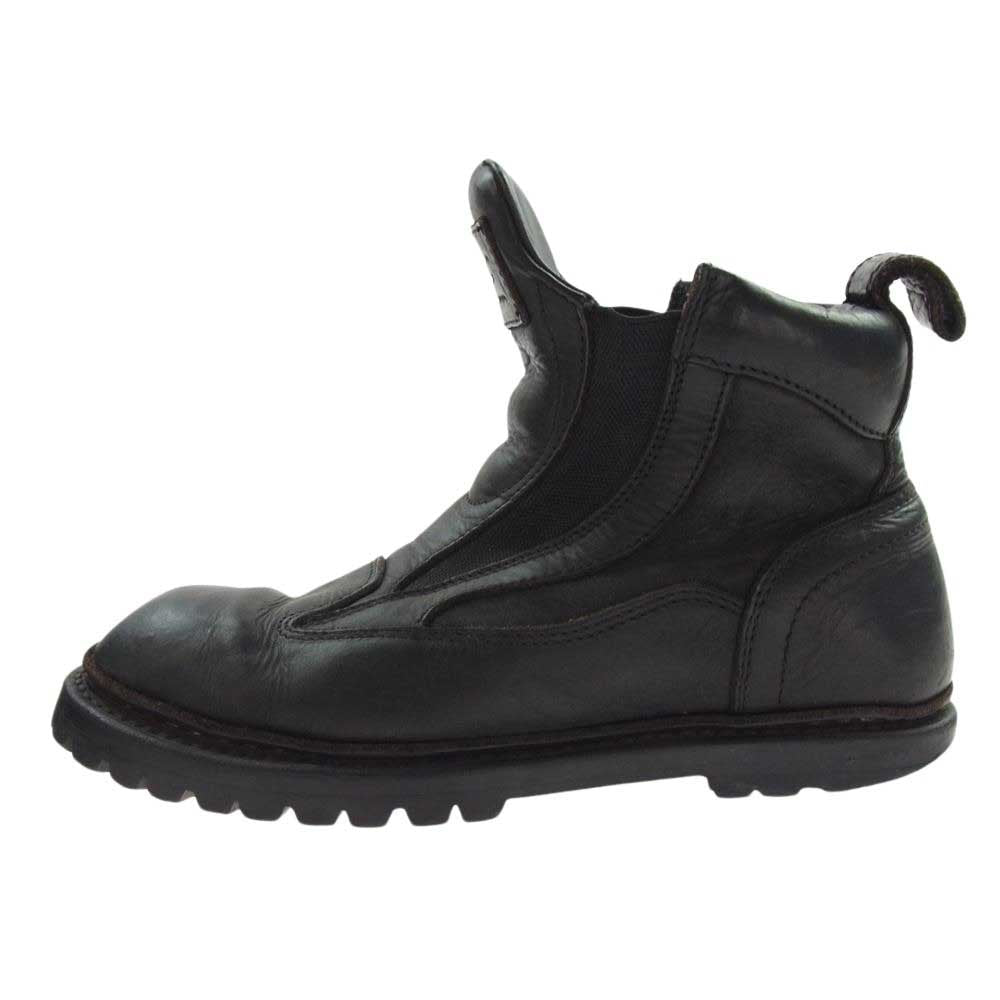 JULIUS ユリウス 12SS 377FWM2 vibram ビブラム ソール レザー サイドゴア タンク ブーツ ブラック系 1【中古】