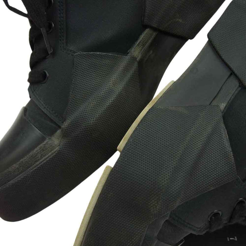 JULIUS ユリウス 18ss 617FWM9 MULTI EDGE SOLE SNEAKER マルチ エッジ ソール ハイカット スニーカー ブラック系 1【中古】