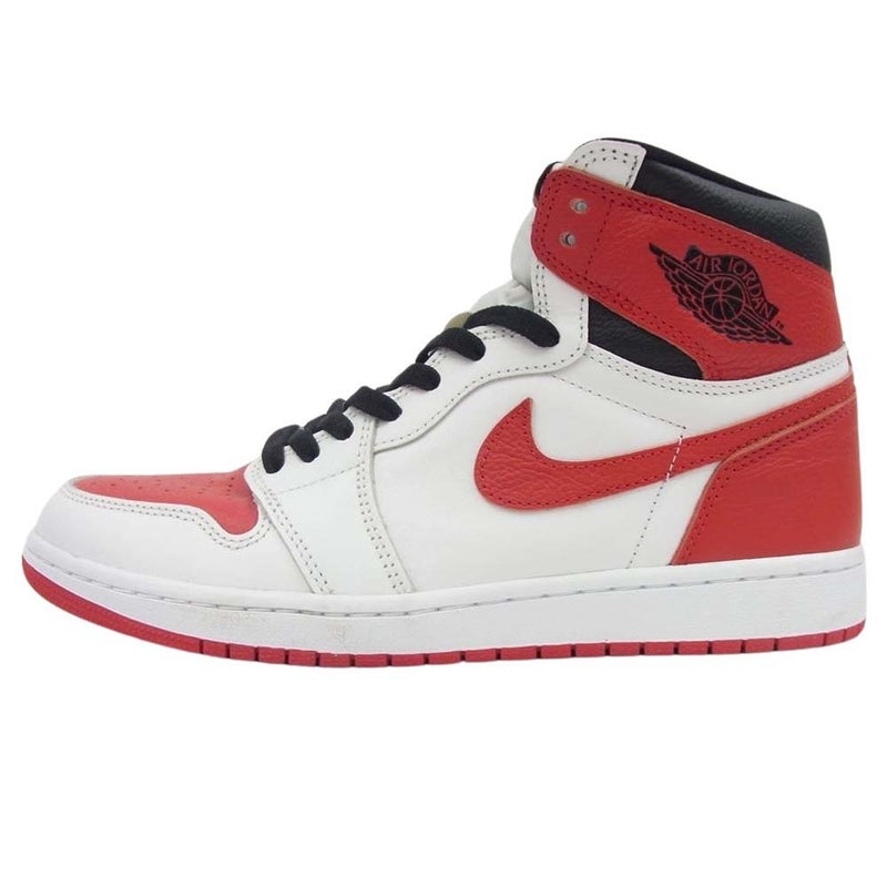 NIKE ナイキ 55088-161 AIR JORDAN 1 エアジョーダン High OG Heritage ハイ OG ヘリテージ ハイカット スニーカー レッド系 28cm【美品】【中古】