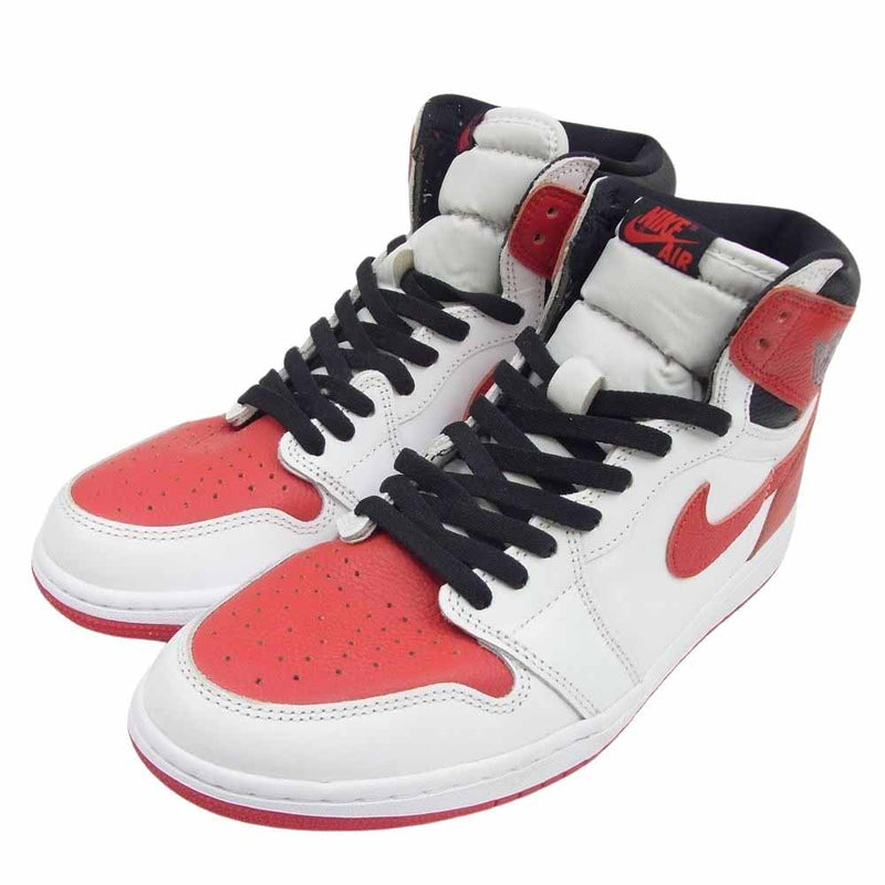 NIKE ナイキ 55088-161 AIR JORDAN 1 エアジョーダン High OG Heritage ハイ OG ヘリテージ ハイカット スニーカー レッド系 28cm【美品】【中古】