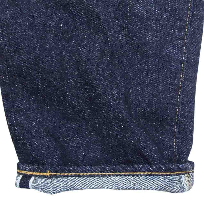 ニューマニュアル 17 LV 61's TAPERED JEANS 5ポケット フライボタン 赤耳 セルビッジ テーパード デニムパンツ インディゴブルー系 34【中古】