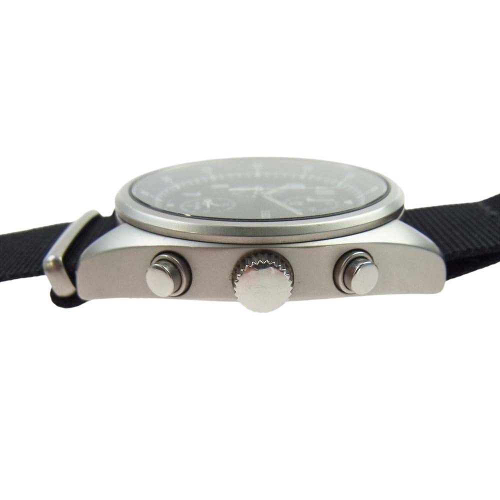 SEIKO セイコー NN-A2151 × nonnative CHRONOGRAPH WATCH ノンネイティブ 別注 キャンバスベルト付き クロノグラフ ウォッチ 時計 ブラック系【中古】