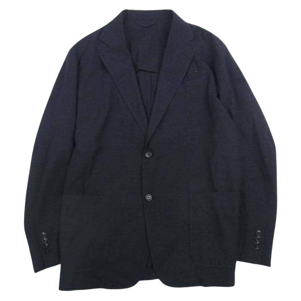 COMOLI コモリ 20SS R01-01012 ウール 2B ジャケット テーラードジャケット チャコール系 2【美品】【中古】