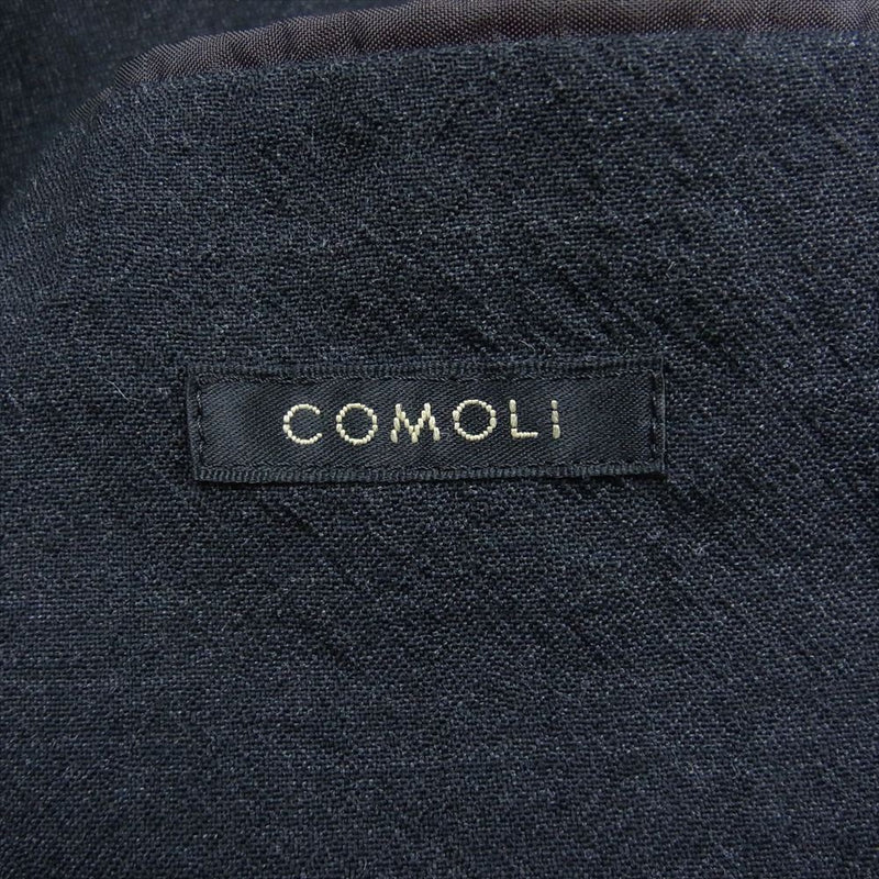 COMOLI コモリ 20SS R01-01012 ウール 2B ジャケット テーラードジャケット チャコール系 2【美品】【中古】