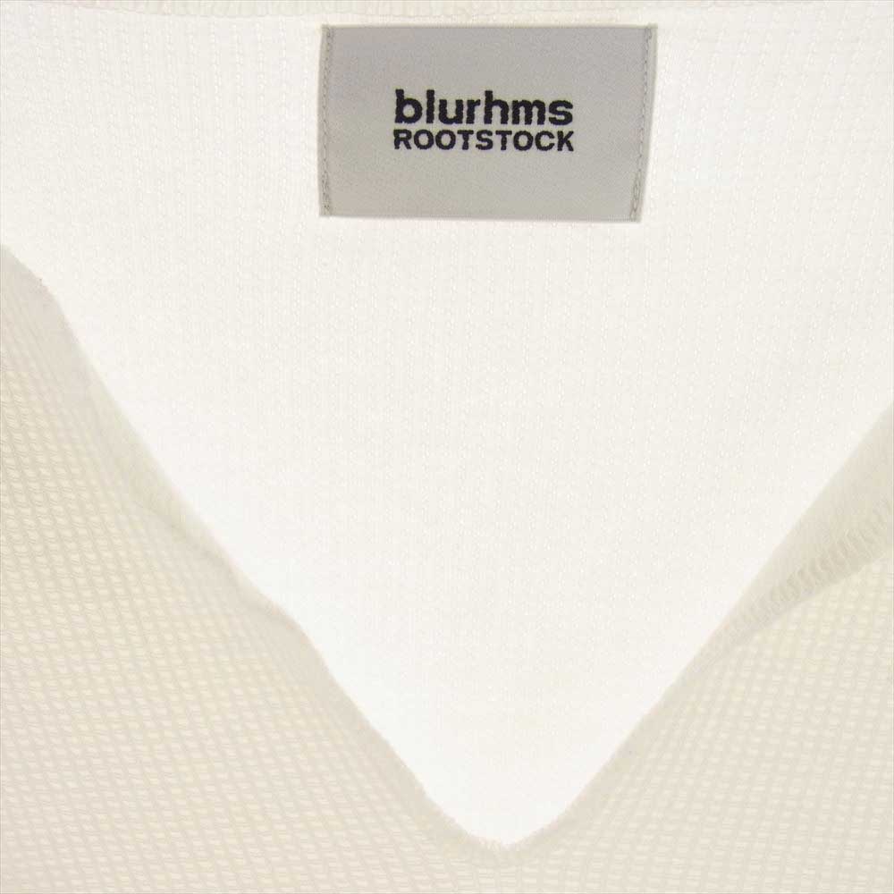 ブラームスルーツストック BHS-RKSS17018  Rough Smooth Thermal Loose Fit Over Neck ルーズフィット オーバー ネック 半袖 Tシャツ カットソー ホワイト系【中古】