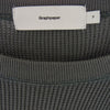 GRAPHPAPER グラフペーパー 21SS GM211-70139B Waffle L S Tee ワッフル 長袖 Tシャツ ロング スリーブ  カットソー グレー系 F【中古】
